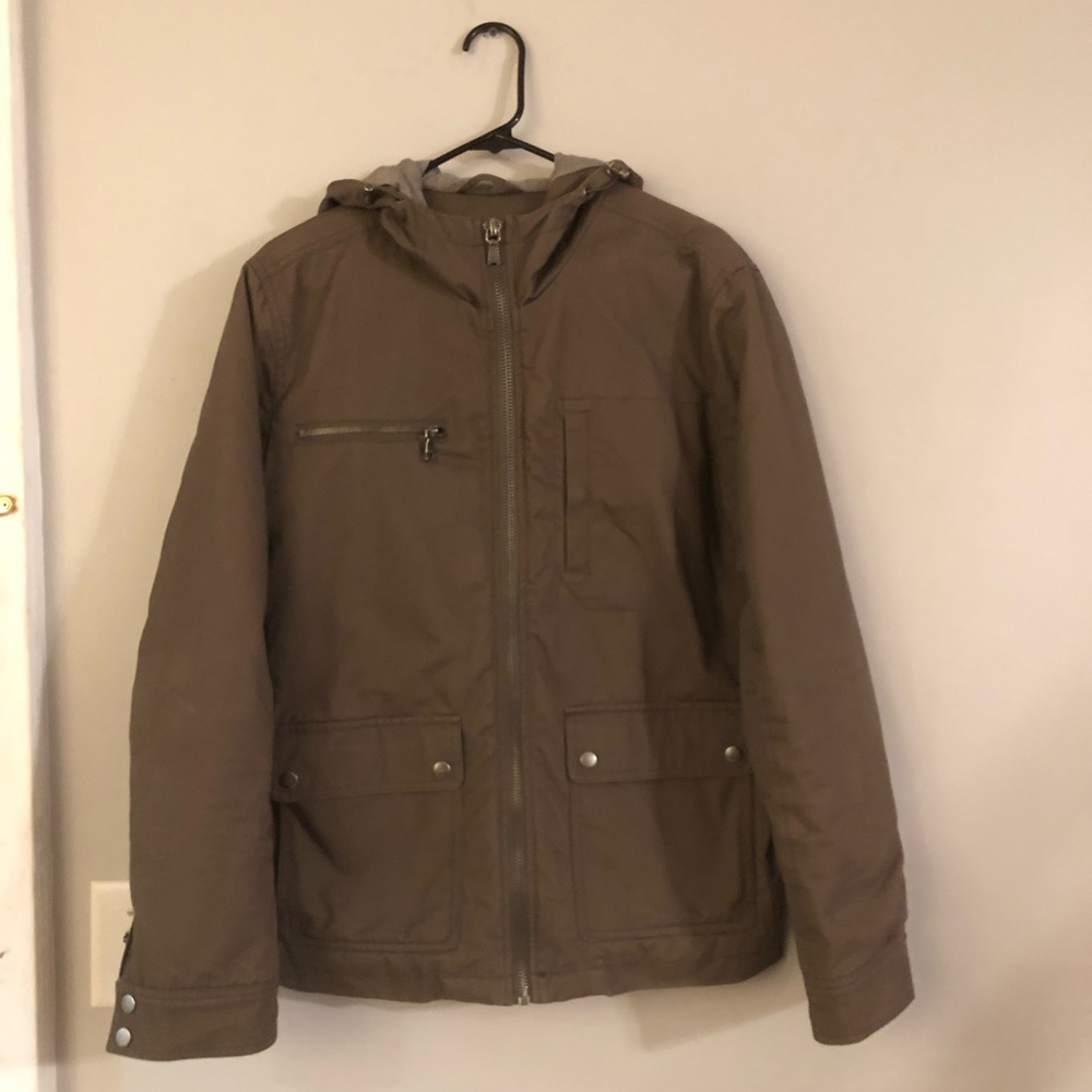 Navy green banana republic coat